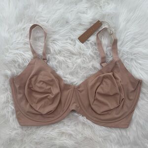Skims Fits Everybody Unlined Demi Bra Mica Size 42H